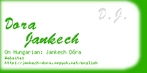 dora jankech business card