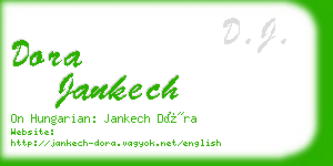 dora jankech business card